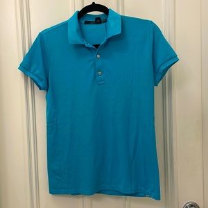 RLX Golf Polo Teal Aqua Blue Size Medium Dri-Fit